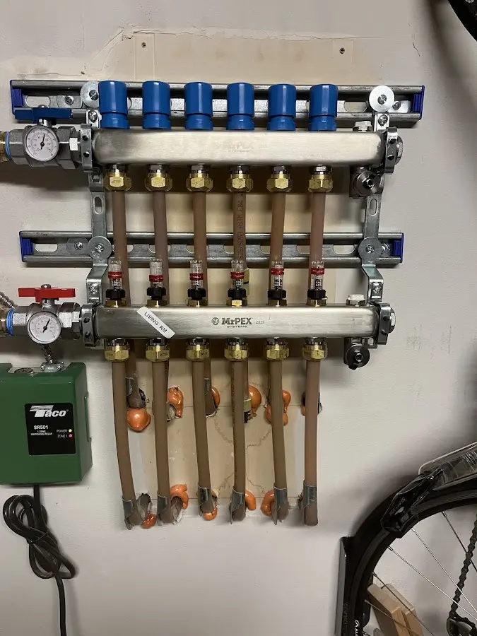 Plumber performing Gas Line Installation at a residential property in PiÃÂ±on Hills